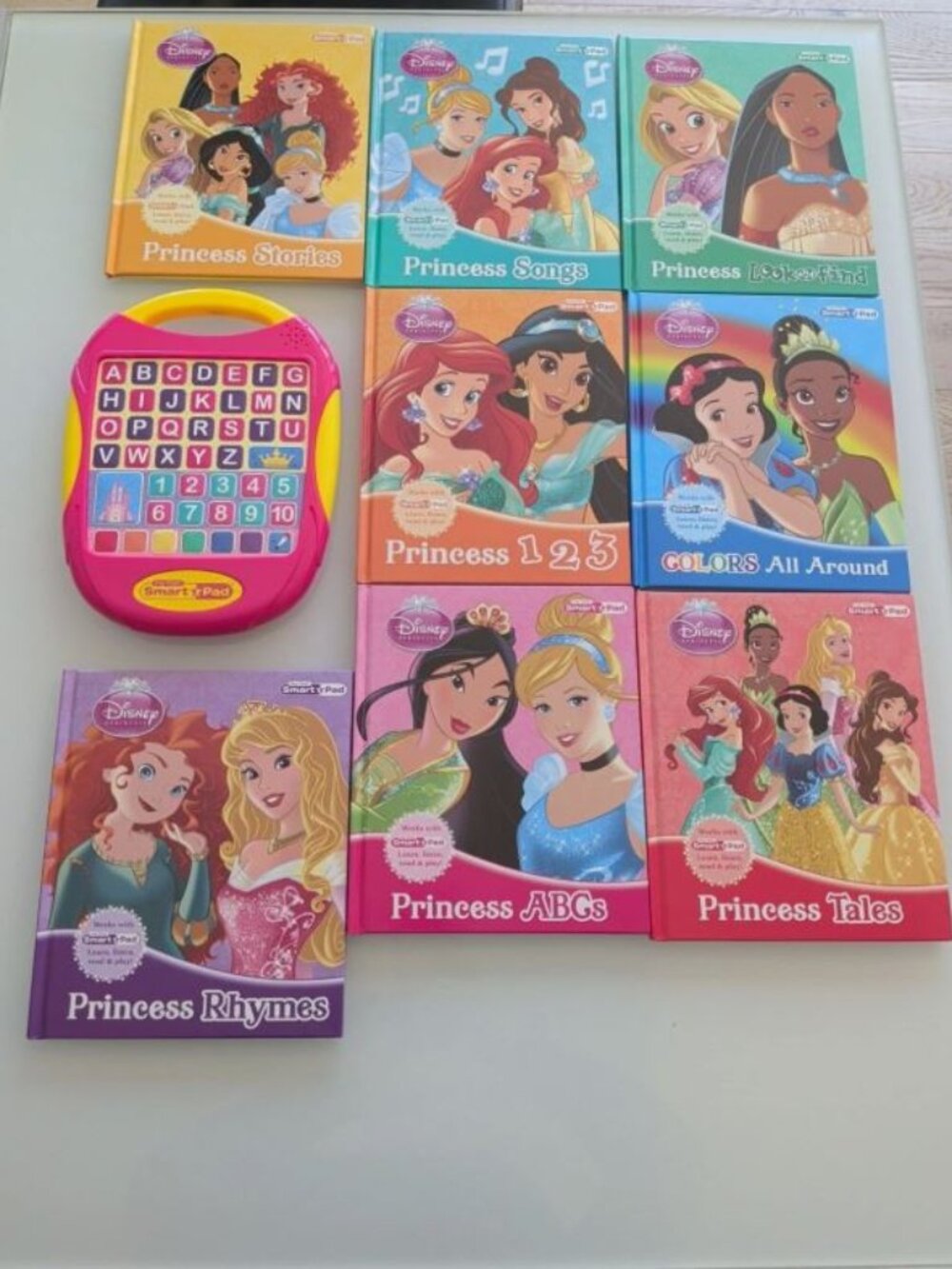 My First Smart Pad Disney Princess 8-Book Set Cinderella Ariel Jasmine Reading